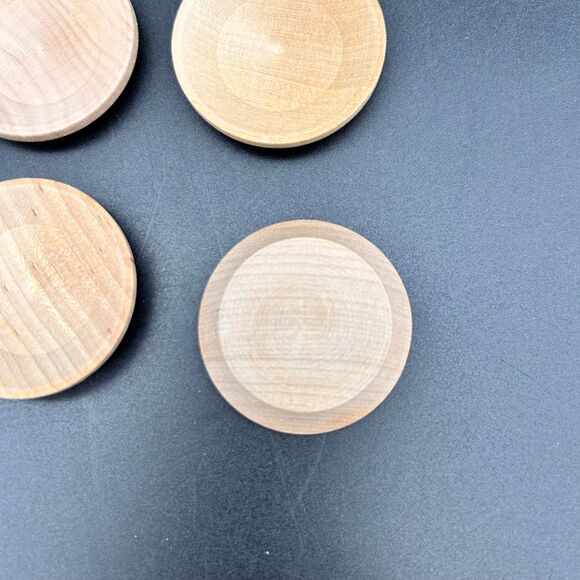 Woodcraft Miniature Plates Bowls Buckets 1.5” (smalls) - Picture 3 of 7